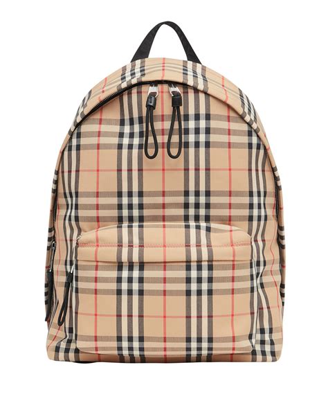 burberry men's backpack|burberry vintage check backpack.